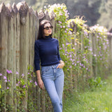 Diane Turtleneck Sweater - Peacoat