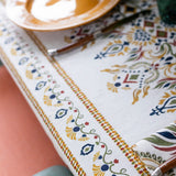 Ecru Fleur Tablecloth
