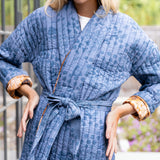 Hazel Wrap Jacket - Sapphire Blossom