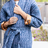 Hazel Wrap Jacket - Sapphire Blossom