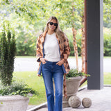 Hazel Wrap Jacket - Umber Patchwork