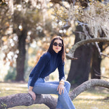 Diane Turtleneck Sweater - Peacoat