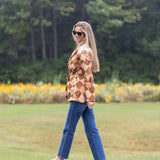 Hazel Wrap Jacket - Umber Patchwork
