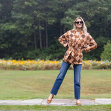 Hazel Wrap Jacket - Umber Patchwork