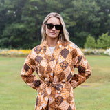 Hazel Wrap Jacket - Umber Patchwork