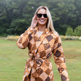 Hazel Wrap Jacket - Umber Patchwork