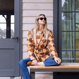 Hazel Wrap Jacket - Umber Patchwork