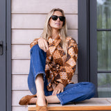 Hazel Wrap Jacket - Umber Patchwork