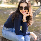 Diane Turtleneck Sweater - Peacoat