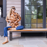 Hazel Wrap Jacket - Umber Patchwork