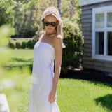 Elle Dress Poplin - Blanc