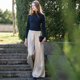 Beatriz Metallic Pant - Champagne