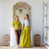 Luna Skirt Dupioni - Pear