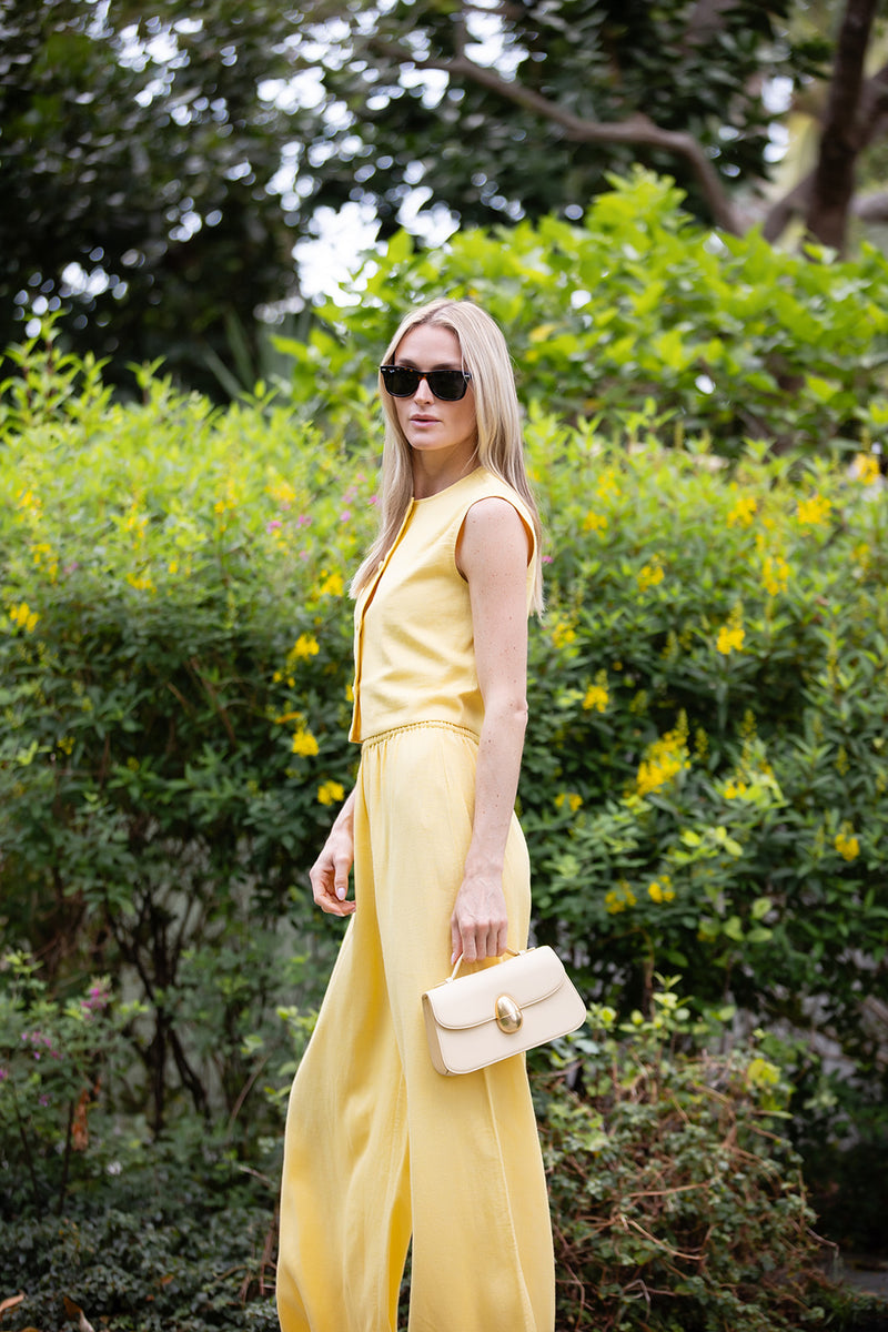 Obe Pant Linen - Buttercup