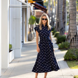 Betty Dress - Twilight Ikat