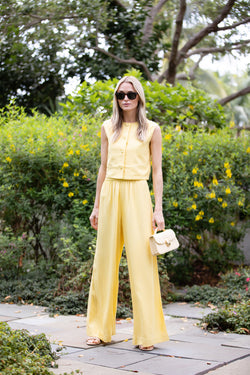 Obe Pant Linen - Buttercup