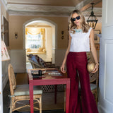 Julia Pant - Burgundy