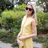 Blair Top Linen - Buttercup