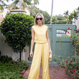 Obe Pant Linen - Buttercup