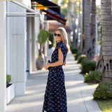 Betty Dress - Twilight Ikat