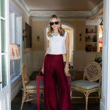 Julia Pant - Burgundy