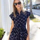 Betty Dress - Twilight Ikat