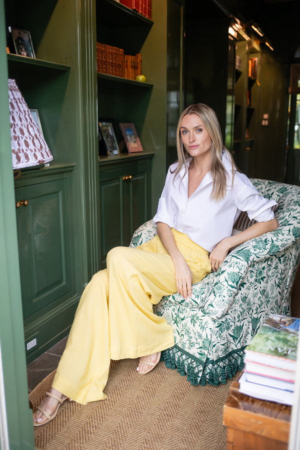 Obe Pant Linen - Buttercup