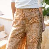Ivy Pant Dupioni - Tobacco Bandana