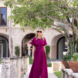 Sabrina Dress- Aubergine
