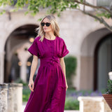 Sabrina Dress- Aubergine