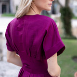 Sabrina Dress- Aubergine