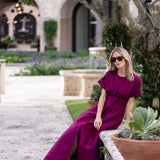 Sabrina Dress- Aubergine