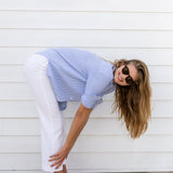 Carolyn Shirt Striped - Ciel