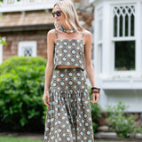 Circle Skirt Poplin - Ecru Sandstone