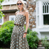 Circle Skirt Poplin - Ecru Sandstone
