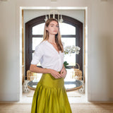 Luna Skirt Dupioni - Pear