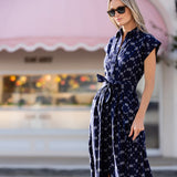 Betty Dress - Twilight Ikat
