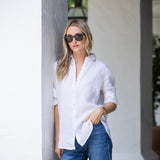 Halsey Linen Shirt - Blanc