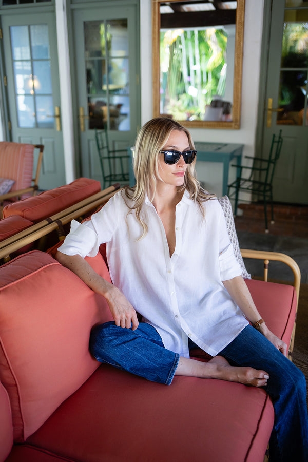 Halsey Linen Shirt - Blanc