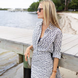 The JA Husband Shirt - Peacoat Aztec