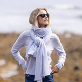 Snowbird Wrap Scarf - Gracie Blue
