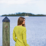 Chloe Caftan - Chartreuse