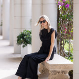 Ava Top Organza - Noir