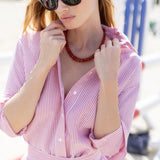 Carolyn Shirt Striped - Nantucket Red