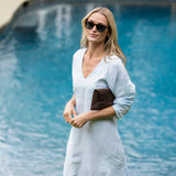 Brigette Dress - Pale Aqua