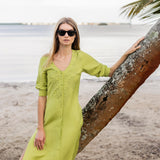 Chloe Caftan - Chartreuse