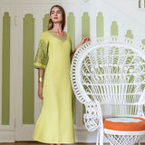 Esme Caftan - Chartreuse