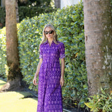 The JA Shirt Dress - Eggplant Loon Patchwork