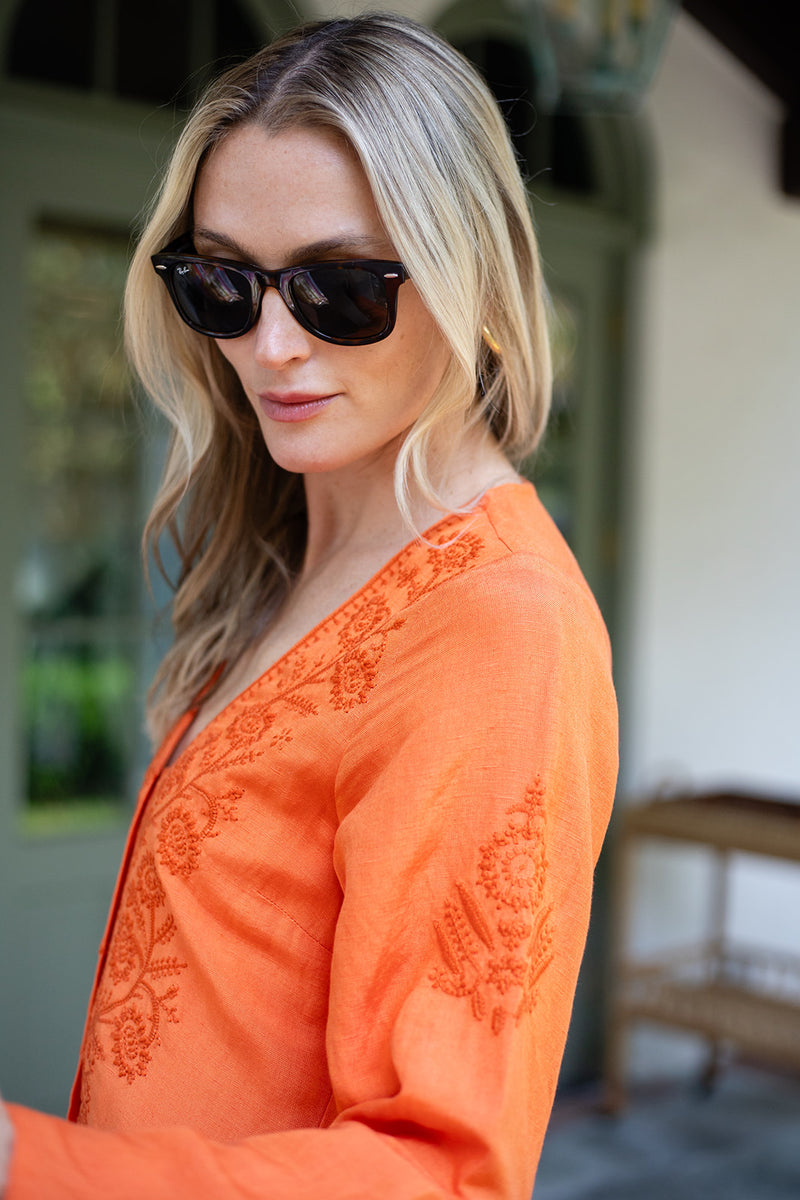 Chloe Caftan - Tangerine