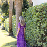 The JA Shirt Dress - Eggplant Loon Patchwork